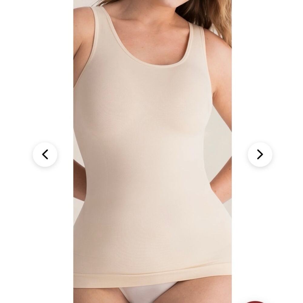 Shapermint Essentials XXL Beige All Day Every Day Scoop Neck Cami Tank Top